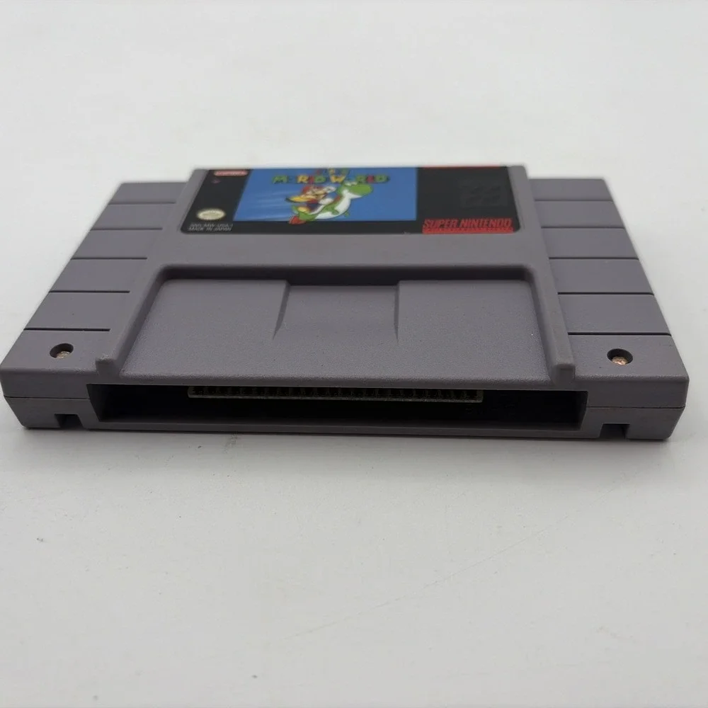 Nintendo Super Mario World SNES Video Game Cartridge SNS-MW-USA-1 NTSC-U/C